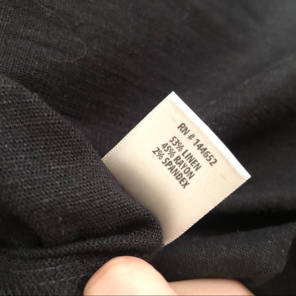 ✨RARE✨ STONE COLD FOX Majismo Linen Split Flared Pants in Black - Picture 9 of 10